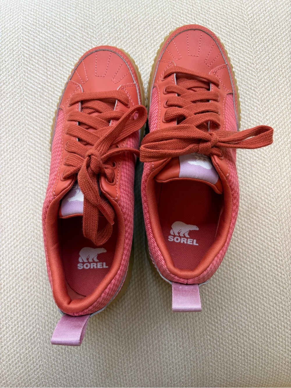 Sorel Women's ONA AVE Low Sneaker - 8.5 Color Tuscan/Gum - Picture 3 of 5